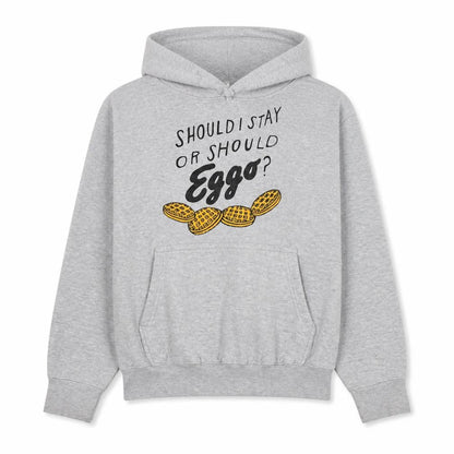 Casual Classics Men's Grey Pullover Hoodie M Funny Graphic Print