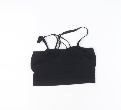 Lsunday Women's Black Slim Fit Strappy Yoga Tank Top S