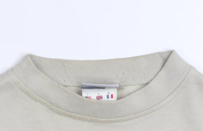 Reebok Men's Beige Crew Neck Pullover Sweatshirt L