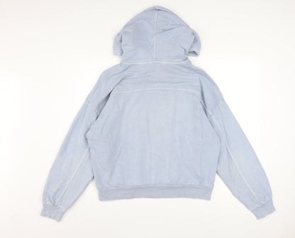 Levi's Women Blue XS Cotton Hooded Pullover Sweatshirt