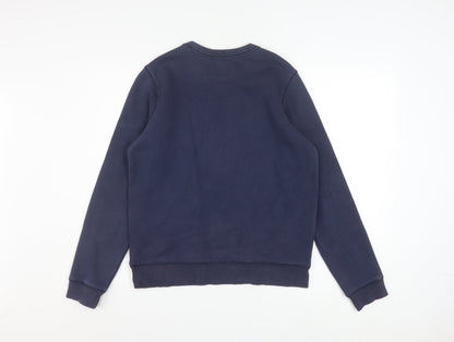 Calvin Klein Jeans Womens Navy Blue Cotton Sweatshirt M