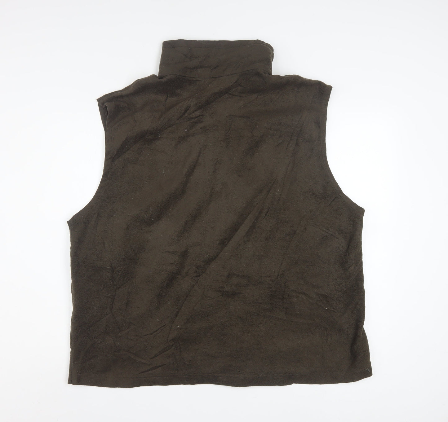 Columbia Men Brown 2XL Fleece Bodywarmer Waistcoat Hiking Outdoor