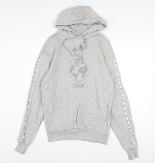 Disney Primark Women Grey Mickey Mouse Pullover Hoodie Size S