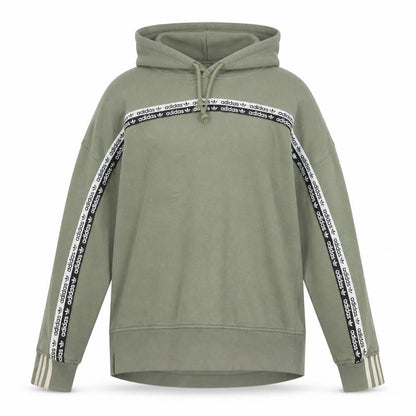 Adidas Womens Green Pullover Hoodie Size 10 Cotton Blend Casual