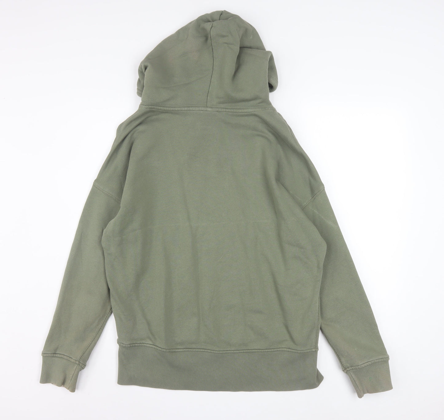 Adidas Womens Green Pullover Hoodie Size 10 Cotton Blend Casual