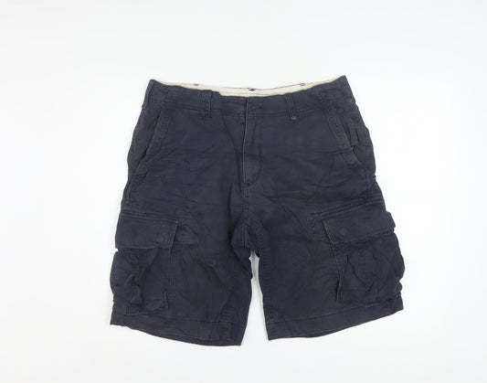 Polo Ralph Lauren Men's Blue 32 Cargo Shorts Regular Fit Cotton