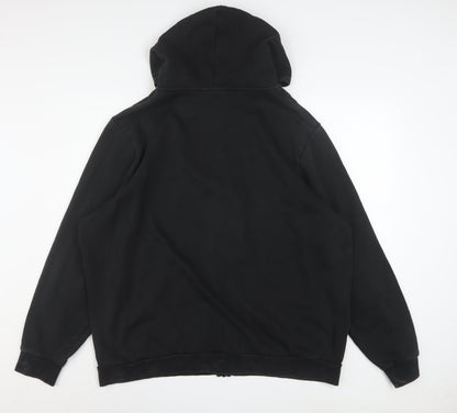 Puma Mens Black XXL Full Zip Hoodie Cotton Blend Graphic