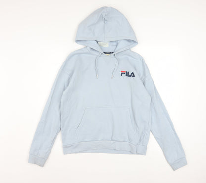 FILA Men's Blue Pullover Hoodie XS Regular Fit Fleece