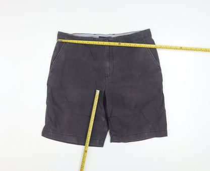 Tommy Hilfiger Men's Black Chino Shorts Size 36 Regular Fit