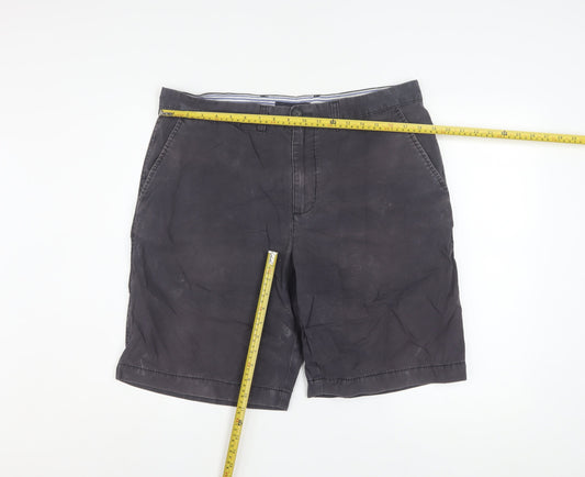 Tommy Hilfiger Men's Black Chino Shorts Size 36 Regular Fit