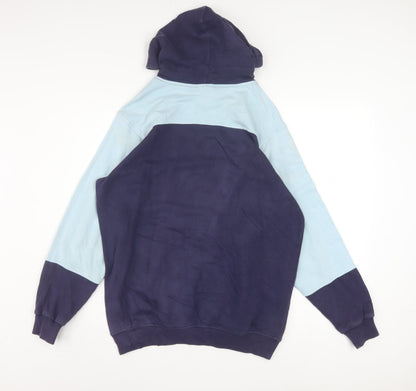 Adidas Men's Blue XL Pullover Hoodie with Football Graphic