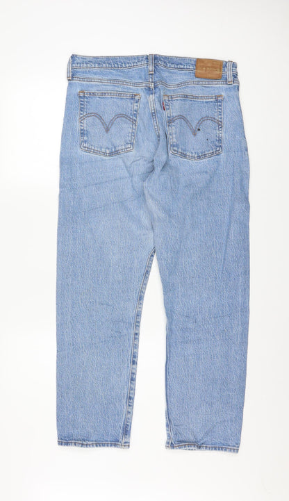 Levi's Women's Blue High Rise Straight Jeans W31 L28