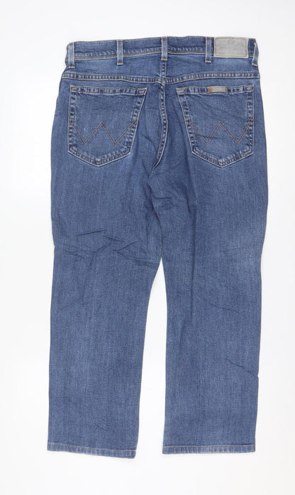 Wrangler Men Blue Regular Fit Straight Denim Jeans W33 L30