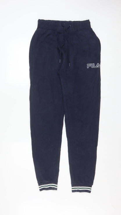 Fila Men's Blue Jogger Sweatpants Small Regular Fit Cotton Blend