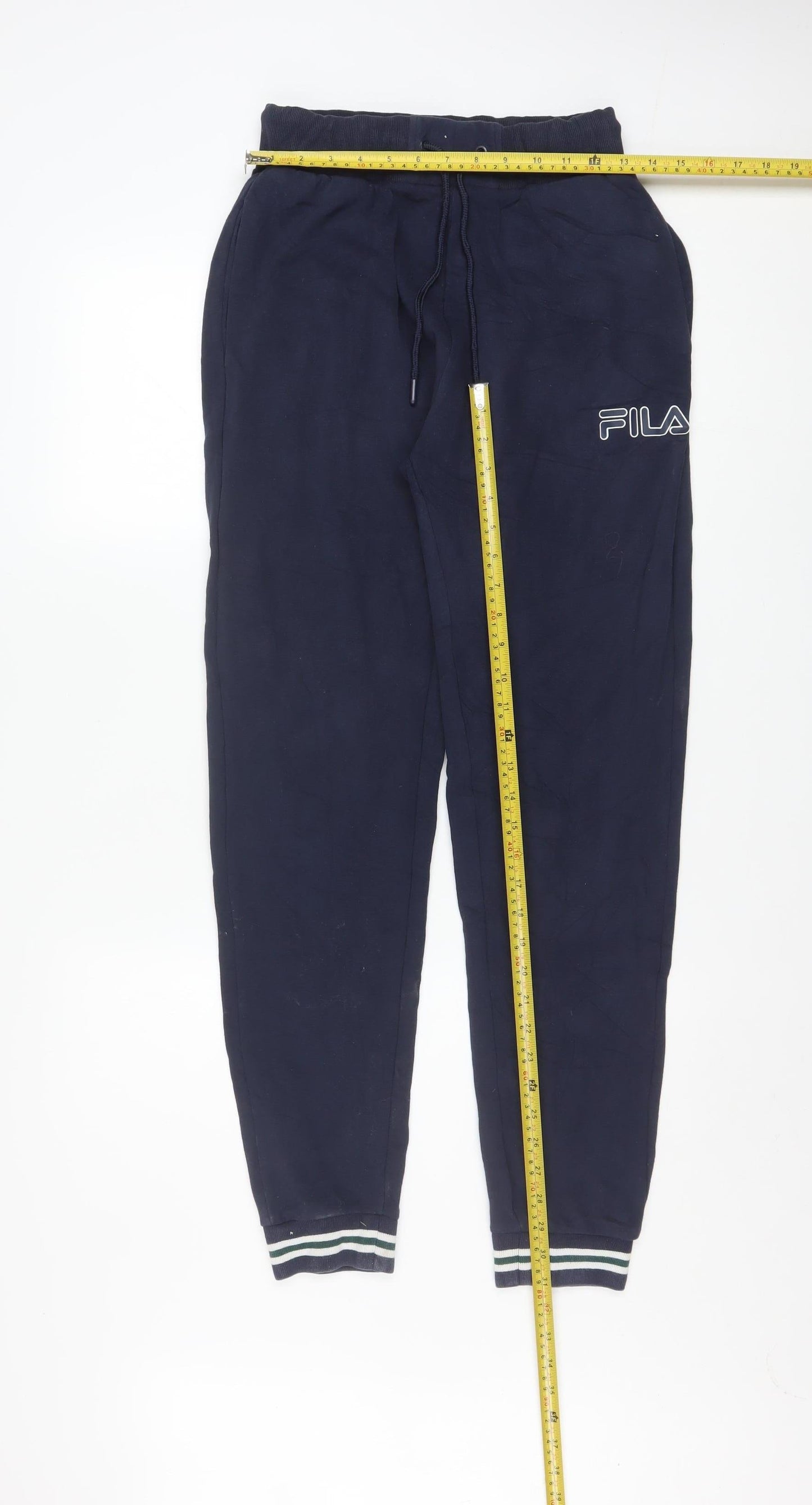 Fila Men's Blue Jogger Sweatpants Small Regular Fit Cotton Blend