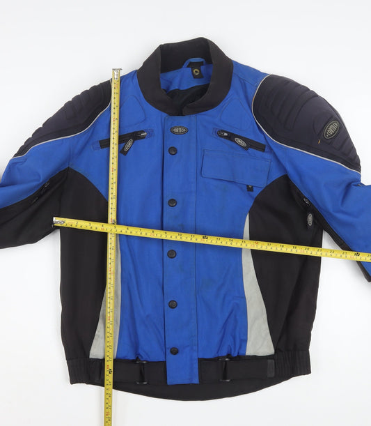 Cortech Men's Blue Motorcycle Jacket Size 42 Regular Waterproof Lined