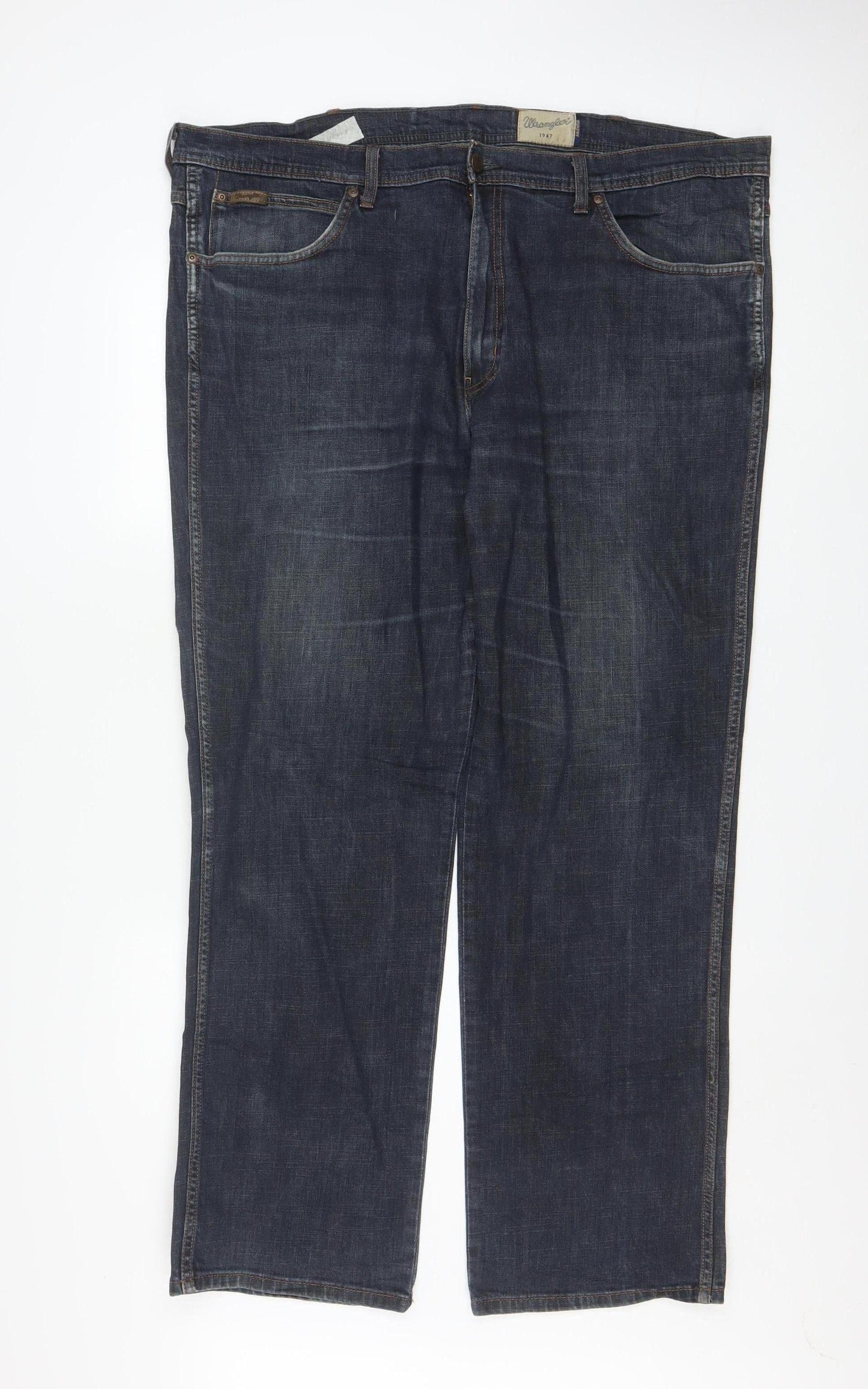 Wrangler Men's Blue Arizona Stretch Straight Jeans W44 L32