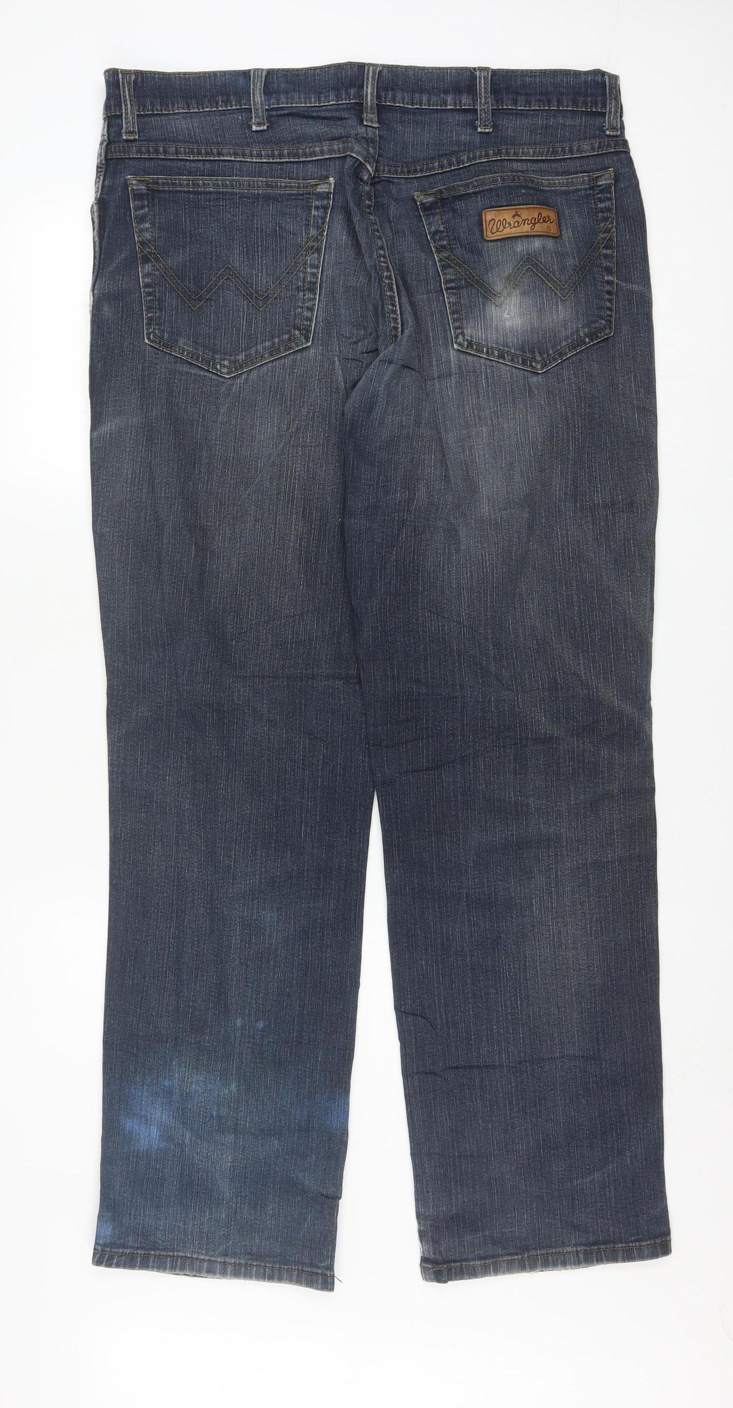 Wrangler Men's Blue Texas Stretch Straight Jeans W36 L32
