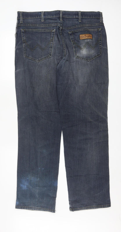 Wrangler Men's Blue Texas Stretch Straight Jeans W36 L32