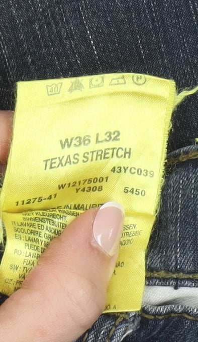 Wrangler Men's Blue Texas Stretch Straight Jeans W36 L32