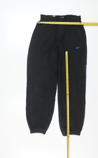 Nike Boys Black Jogger Trousers 10-12 Years Lightweight Polyester Sportswear