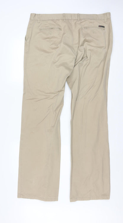 U.S. Polo Assn. Men’s Beige Chino Trousers 44in Waist Cotton