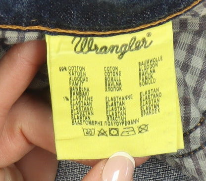 Wrangler Men's Blue Straight Texas Stretch Jeans 38W 34L Denim
