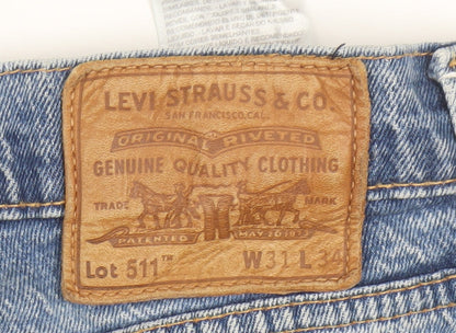 Levi's 511 Men's Blue Straight Slim Fit Jeans W31 L34