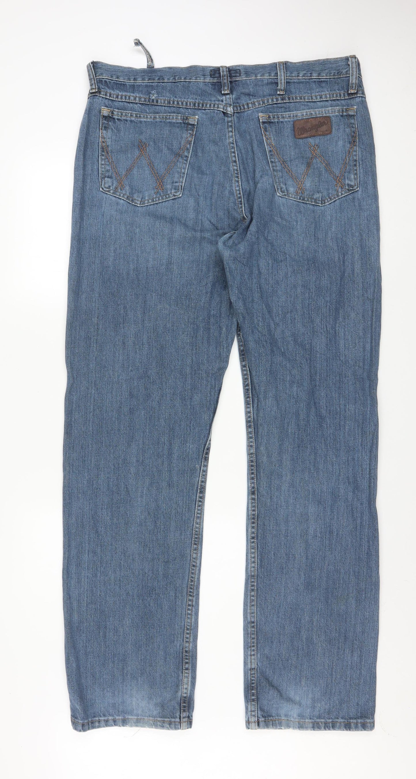 Wrangler 20X Men’s Blue Straight Fit 36x34 Denim Jeans