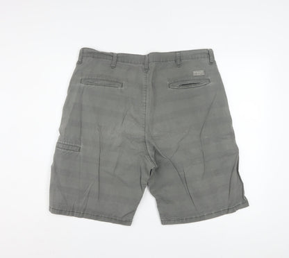 Wrangler Men's Grey Chino Shorts Size 36 Regular Fit Cotton Stretch