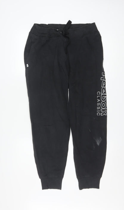 Reebok Classic Women's Black Jogger Sweatpants Size M Cotton Blend