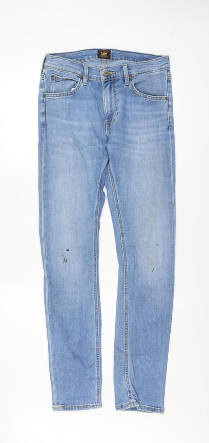 Lee Mens Blue Luke Slim Fit Jeans W29 L32 Denim 5-Pocket