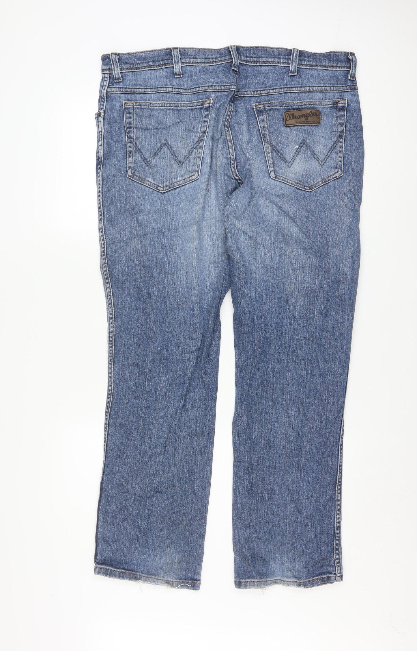 Wrangler Men Blue Regular Fit Texas Stretch Straight Jeans W38 L30