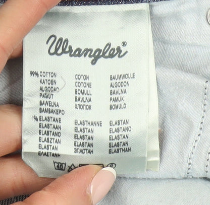 Wrangler Men Blue Regular Fit Texas Stretch Straight Jeans W38 L30