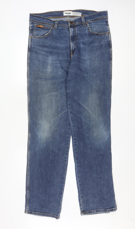 Wrangler Men's Blue Straight Texas Jeans W36 L34 Regular Fit