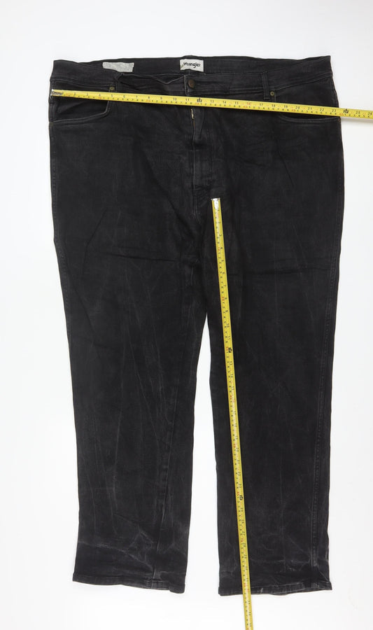 Wrangler Men's Black Texas Straight Fit Jeans W46 L32