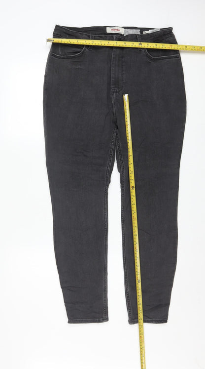 Wrangler Women's Black High Rise Skinny Jeans Size 14