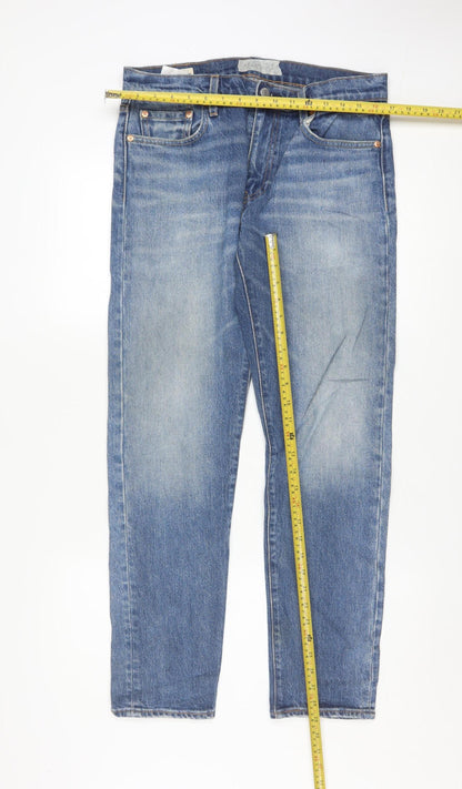 Levi Strauss Men's Blue Hi-Ball Straight Leg Jeans 30L Regular Fit Denim