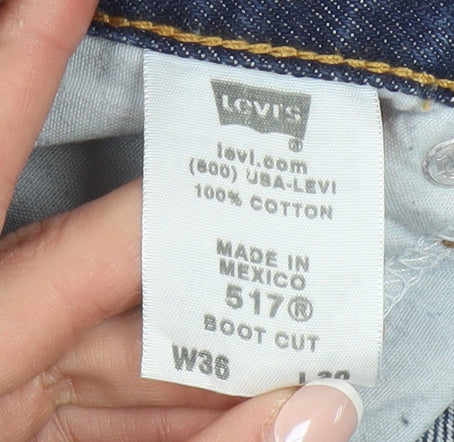 Levi's 517 Men's Blue Bootcut Denim Jeans W36 L30