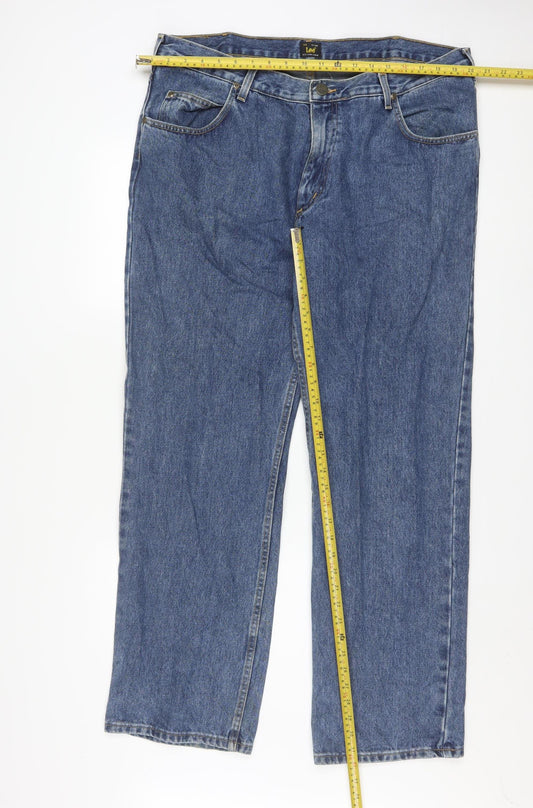 Lee Men's Blue Brooklyn Comfort Straight Jeans W40 L32