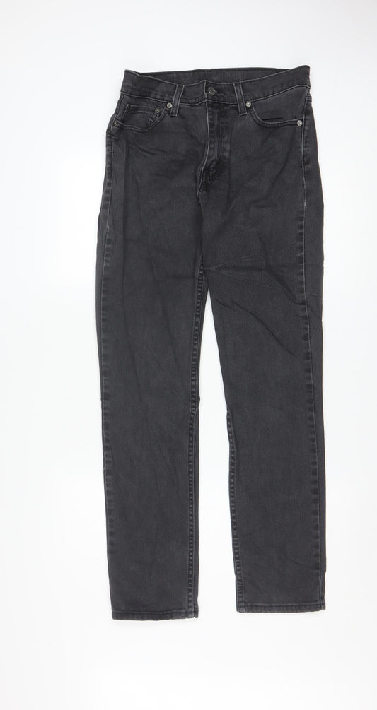 Levi's 511 Men's Black Slim Fit Denim Jeans 32W 32L Straight Leg