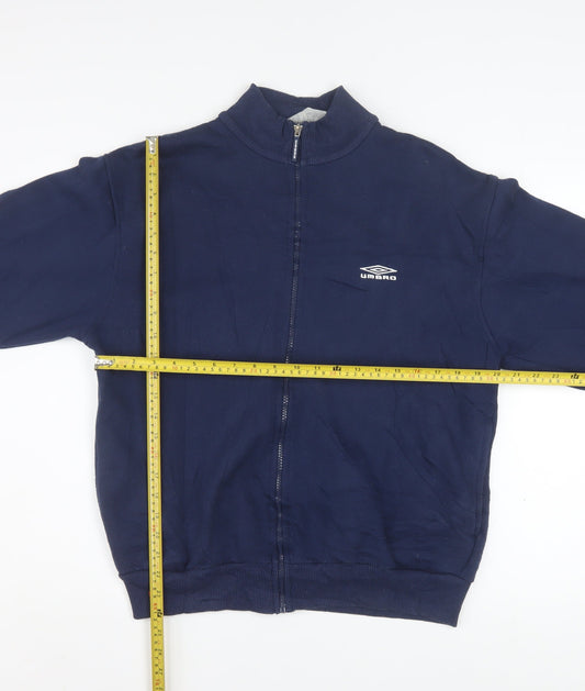 Umbro Mens Blue M Track Jacket Full Zip Sports Activewear