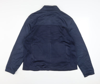 Greg Norman Men's Blue M Track Jacket Full Zip Polyester Activewear