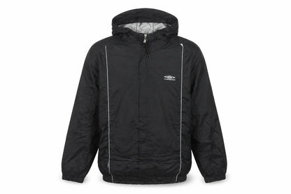 Umbro Mens Black S Lightweight Hooded Windbreaker Jacket