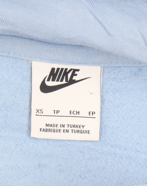 Nike Men's Blue XS Pullover Hoodie Graphic Logo Sports Fleece