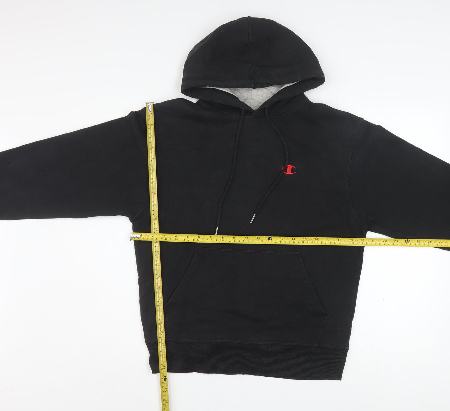 Champion Men's Black Pullover Hoodie Size S Sports Fleece