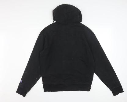 Champion Men's Black Pullover Hoodie Size S Sports Fleece
