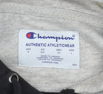 Champion Men's Black Pullover Hoodie Size S Sports Fleece