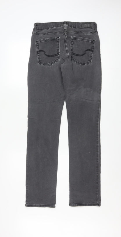 Levi Strauss Signature Grey Modern Straight Jeans W27 L32 Women