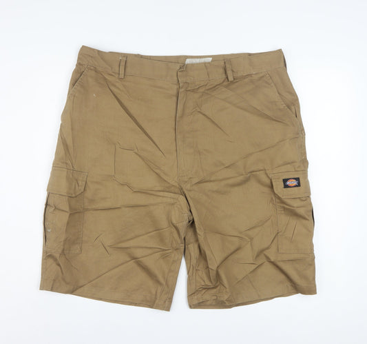 Dickies Men's Brown Cargo Work Shorts Size 40 Regular Fit